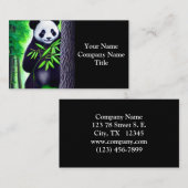 Fun Little Panda Beer Visitekaartje (Voorkant / Achterkant)