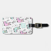 Fun Llama Kinder Reizen Bagagelabel (Voorkant horizontaal)