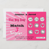 Fun Lotto Scratch Off Faire-part Mariage (Devant)
