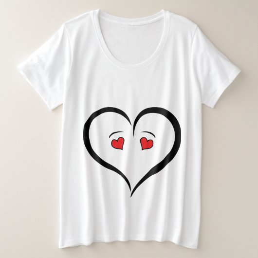 Fun Love Heart Tshirt (Design voorkant)