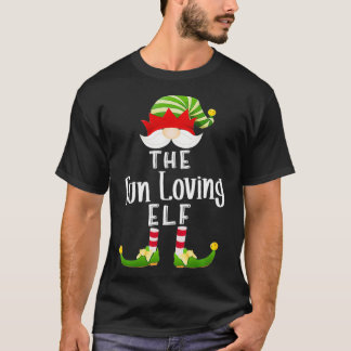 Fun Loving Elf Group Kerstmis Funny Pajama Partij T-shirt