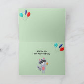 Fun Loving Raccoon - Verjaardag Kaart (Binnen)