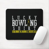 Fun Lucky Bowling Shirt Player Bowlers Pin Gift Muismat (Met muis)