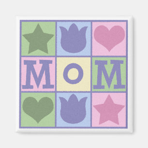 Fun Ma Quilt Squares Square Magnet Magneet