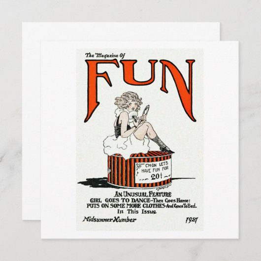 Fun Magazine Save The Date (Voorkant / Achterkant)