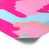 Fun Magenta Abstract Poster (Hoek)