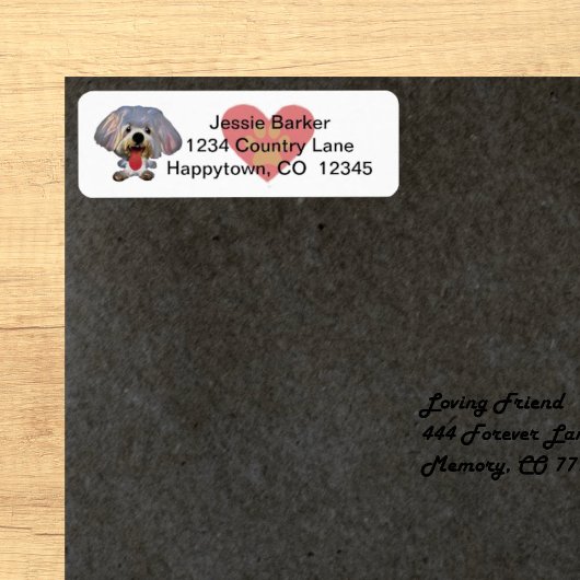 Fun Maltese Dog Return Address Label