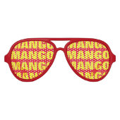 Fun mango fruit obsessie party shades zonnebril (Voorkant)