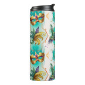 Fun Mardi Gras Maskers Thermosbeker (Gedraaid links)