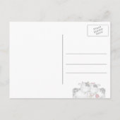 Fun Mariage vaches Enregistrer la date carte posta (Dos)