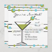 Fun Martini Lines Kaart (Voorkant / Achterkant)