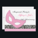Fun Masquerade party Invitation<br><div class="desc">une invitation à la masquerade tendance,  facilement personnalisable,  cliquez sur "customiser" pour d'autres options : ajout,  modification,  suppression,  redimensionnement,  recoloration,  restylage,  texte et images</div>