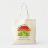 Fun MATCHA Mountains noemen Latte Drinker Tote Bag (Voorkant)