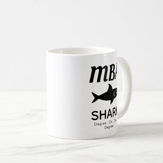 Fun MBA Shark Coffee Mok (Voorkant rechts)