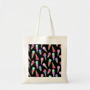 Fun Melty Summer Gothic Skull Ice Cream pastel zwa Tote Bag