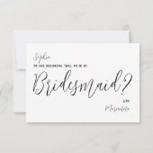 Fun Mermaid to be Sisters Bridesmaid proposal Kaar (Achterkant)