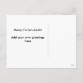 Fun Merry Chrismukkah Elves Dreidels Carte postale (Dos)