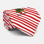 Fun Merry Christmas Tree Candy Cane Holiday Stropdas (Opgerold)