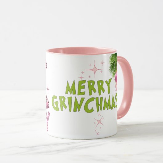 Fun "Merry Grinchmas" coffee mug (Devant droit)