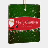 Fun Merry kerstkerstkerstkerstkerstkerstkerstkerst Keramisch Ornament (Rechts)