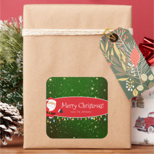 Fun Merry kerstkerstkerstkerstkerstkerstkerstkerst Vierkante Sticker