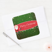 Fun Merry kerstkerstkerstkerstkerstkerstkerstkerst Vierkante Sticker (Envelop)