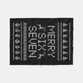 Fun Merry Six Seven 6 7 Meme Design Christmas Humo Fleece Deken (Voorkant (Horizontaal))