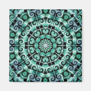 Fun met Blauwgroen en zwart Magneet