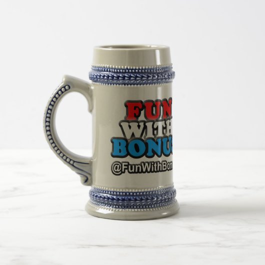 Fun. met Bonus Stein Bierpul (Links)
