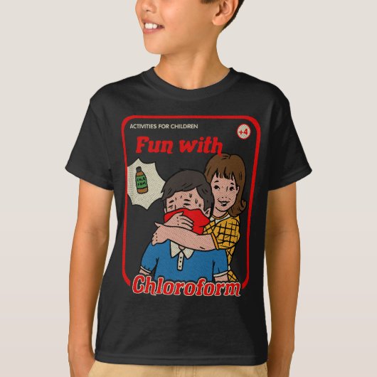 Fun met Chloroform   Childgame Horror Gothic T-shirt (Voorkant)