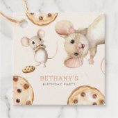 Fun Mice Cookies Elke leeftijd Verjaardag Party Be Bedankjes Labels (Voorkant)