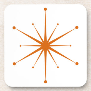 Fun, Mideeuw Modern Retro Starburst Bier Onderzetter