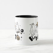 Fun mignon Fantôme Whimsical Halloween Mug (Centre)