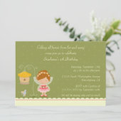 Fun mignon invitation à la fête d'anniversaire de (Debout devant)