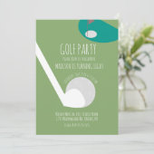 Fun Minature Golf Ball Court Birthday Kaart (Staand voorkant)