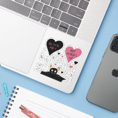 Fun Mine Mine Mine Collectie vleermuisthema Sticker (Laptop met iPhone)