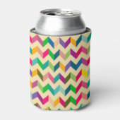 Fun Mini Retro Rainbow Chevron Motif Glacière mous (Can devant)