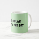 Fun Mint Green Sarcastic quote for teachers Koffiemok (Voorkant rechts)