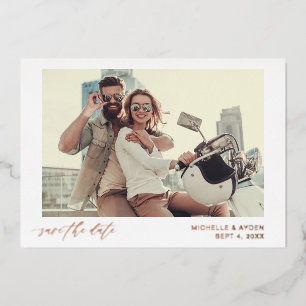 Fun Mod Instant Photo Save the Date Folie Uitnodiging