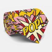 Fun Modern Comic Book Pop Art POP Superhero Stropdas (Opgerold)