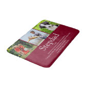 Fun Modern Cool Stepfather Stepdad Photo Collage Badmat (Gekanteld)