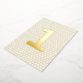 Fun Modern Custom Gold geperste verjaardag Folie Uitnodiging (Gedraaid)