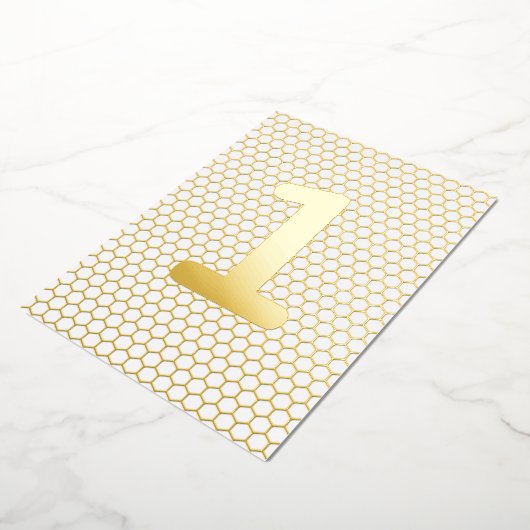 Fun Modern Custom Gold geperste verjaardag Folie Uitnodiging (Gedraaid)