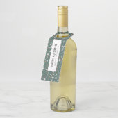 Fun Modern Green Terrazzo Prettige feestdagen Flessenhanger (Schuin)