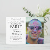 FUN MODERN MALE 2025 GRADUATION INVITATION PARTI (Debout devant)