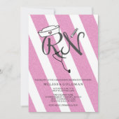 FUN MODERN RN graduation invitations parties scint (Devant)