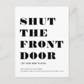 Fun Modern sluit de voorste deur uit Aankondigingskaart (Voorkant)