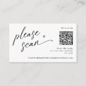 Fun moderne Décontracté QR Code Mariage Cartes RSV (Devant)