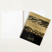 Fun Moderne Parties scintillant Or Script Monogram (Devant avec enveloppe)