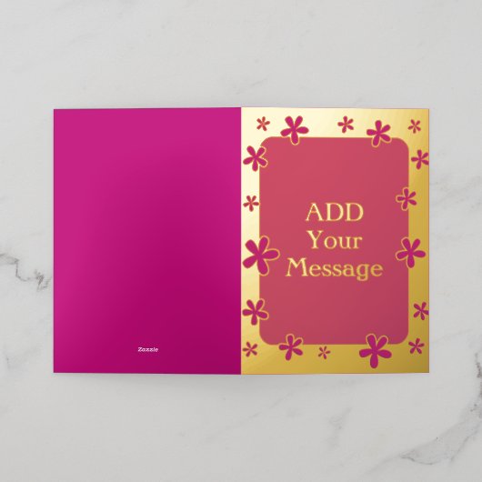 Fun moderne personnalisé Gold Fhuile Carte (Mise à l'extérieur)